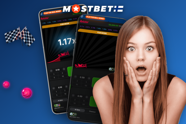 Mostbet Aviator online käynnissä älypuhelimella ja tabletilla Android ja iOS